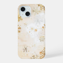 Golden Snowflake Bliss Handyhülle