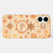 Golden Snowflake Case-Mate iPhone Hülle (Rückseite (Horizontal))