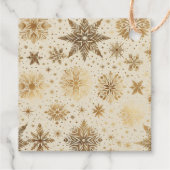 Golden Snowflake Geschenkanhänger (Rückseite)
