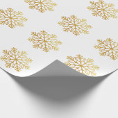 Golden Snowflake Geschenkpapier (Ecke)
