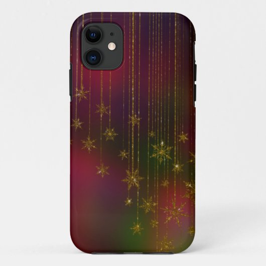 Golden Snowflake Ornament Case-Mate iPhone Hülle (Rückseite)