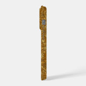 Golden Snowflake Swirl iPhone Hülle (Linke Seite)