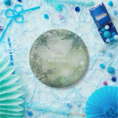 Golden Snowflake Wonderland Party Pappteller (Party)