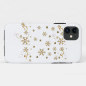 Golden Snowflakes Design iPhone Case-Mate iPhone Hülle (Rückseite (Horizontal))