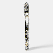 Golden Snowflakes Glam Case-Mate iPhone Hülle (Rückseite / Links)