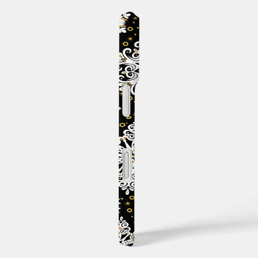 Golden Snowflakes Glam Case-Mate iPhone Hülle (Rückseite / Rechts)