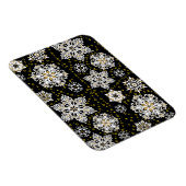 Golden Snowflakes Glam Magnet (Rechte Seite)