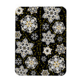Golden Snowflakes Glam Magnet (Vertikal)
