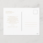 Golden Snowflakes & Holly Custom Foto Feiertagspostkarte (Rückseite)