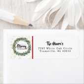 Golden Snowflakes Rücksendeadresse (Insitu)