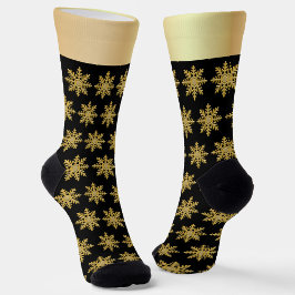 Golden Snowflakes Socken
