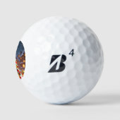"Golden Snowy Serenity" Golfball (Logo)