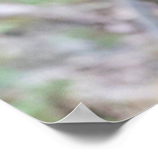 Golden Snub-nosed Monkey Swinging on Branch Poster (Ecke)