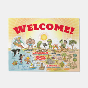 Golden SoCal Welcome Mat Fußmatte