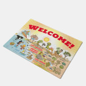 Golden SoCal Welcome Mat Fußmatte (Schrägansicht)