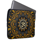 Golden Solar Om Flownsschläfer Laptopschutzhülle (Vorne Rechts)