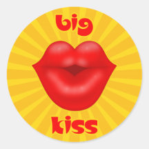 Golden Solar Rays Rote Lippen Kuss