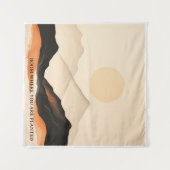 Golden Solitude Wandteppich (Vorderseite (Horizontal))