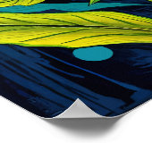 Golden Songbird Nest - Lebhafte Jungle Family Szen Poster (Ecke)