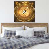 Golden Sound of Om Leinwanddruck (Insitu (Schlafzimmer))