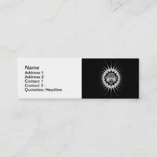 Golden Space Business Cards Mini Visitenkarte