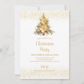 Golden Sparkle Feiertagskarte (Vorderseite)