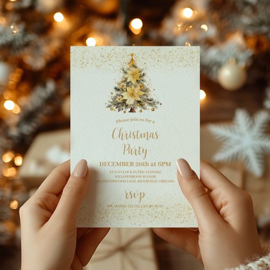 Golden Sparkle Feiertagskarte