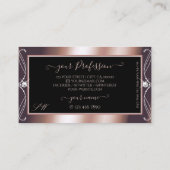 Golden Sparkle Jewels Originals für luxuriöse Blac Visitenkarte (Rückseite)