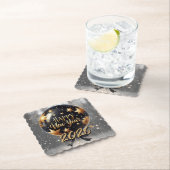 Golden Sparkle New Year Balloon with 2026 Glow Untersetzer (Vor Ort)