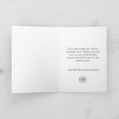 Golden Sparkle Weihnachtsstars Unternehmensgrüße Feiertagskarte (Innenseite)