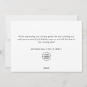 Golden Sparkle Weihnachtsstars Unternehmensgrüße Feiertagskarte (Rückseite)