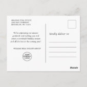 Golden Sparkle Weihnachtsstars Unternehmensgrüße Postkarte (Rückseite)