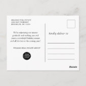 Golden Sparkle Weihnachtsstars Unternehmensgrüße Postkarte (Rückseite)