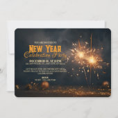 Golden Sparklers & Festivals Ristorante La Lanchet Einladung (Vorderseite)