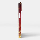 Golden Sparkling Stars iPhone Hülle (Rechte Seite)