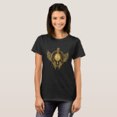 Golden Spartan Helmet Symbol Warrior Gladiator Gym T-Shirt (Vorne ganz)