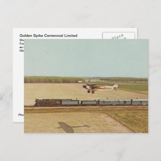 Golden Spike Postkarte (Vorne/Hinten)