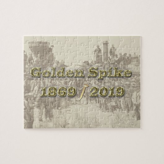 Golden Spike Transcontinental Eisenbahn Sesquincen Puzzle (Horizontal)