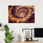 Golden Spiral Dreamscape Poster (Heimbüro)