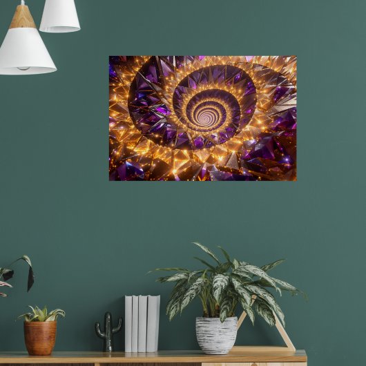 Golden Spiral Dreamscape Poster (Wohnzimmer 1)