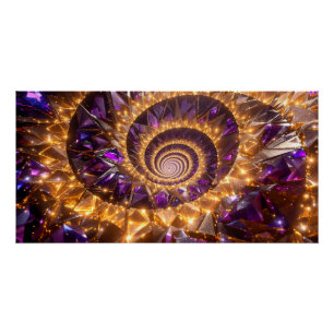 Golden Spiral Dreamscape Poster