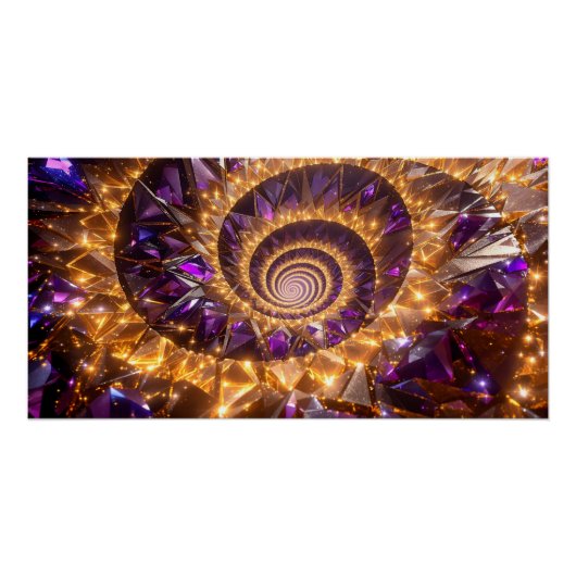 Golden Spiral Dreamscape Poster (Vorderseite)
