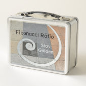 Golden Spiral Fibonacci Ratio Metall Brotdose (Rückseite)