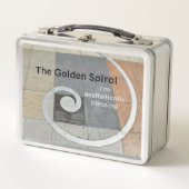 Golden Spiral Fibonacci Ratio Metall Brotdose (Vorderseite)