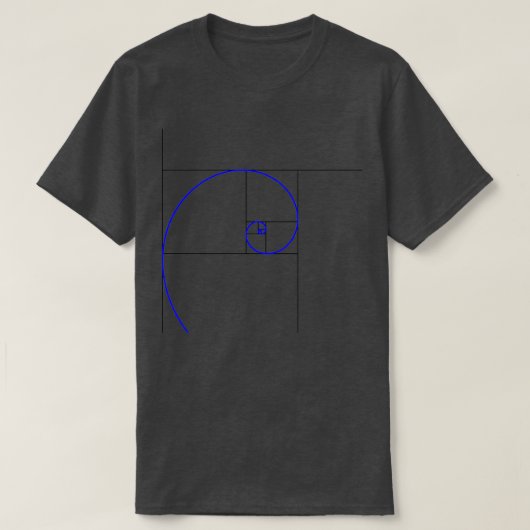 Golden Spiral Fibonacci Spiral 1 T-Shirt (Design vorne)
