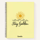 Golden Spiral Foto Notebook bleibe Notizblock (Vorderseite)