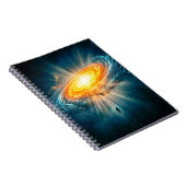 Golden Spiral Galaxy Astronaut Sci-Fi Space Notizblock (Rechte Seite)