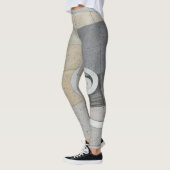 Golden Spiral Greige Beige Gray Leggings (Links)