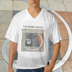 Golden Spiral Ich bin ästhetisch angenehm Männer Football Trikot