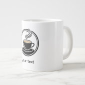 Golden Spiral in Darkness – Minimalist Design Jumbo-Tasse (Vorderseite Rechts)